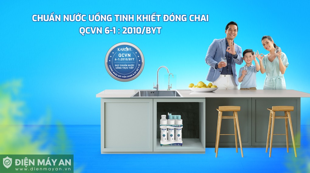Máy lọc nước RO Karofi KAQ-U95 Pro 10 lõi
